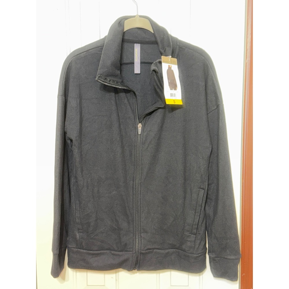 Mondetta Cozy Full Zip‎ Jacket Recycled Fabric Black Small